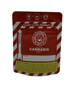 3,5g mylar CANNABIS DEPT. bag - Back side