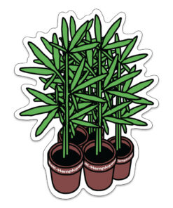 Five Plants Sticker