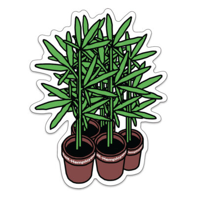 Five Plants Sticker