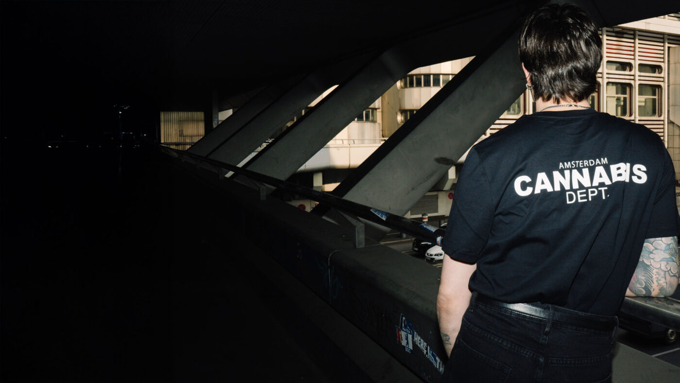 Black CANNABIS DEPT. t-shirt
