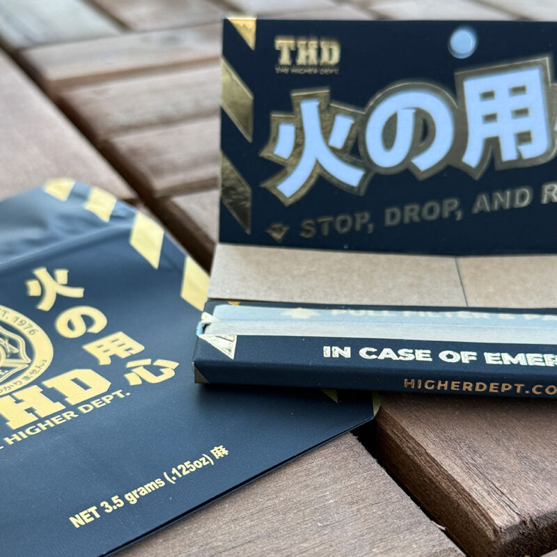 THD Mylar Stash Bag & Rolling Papers